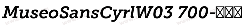 MuseoSansCyrlW03 700字体转换
